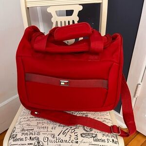 Red Tommy Hilfiger carryon Bag